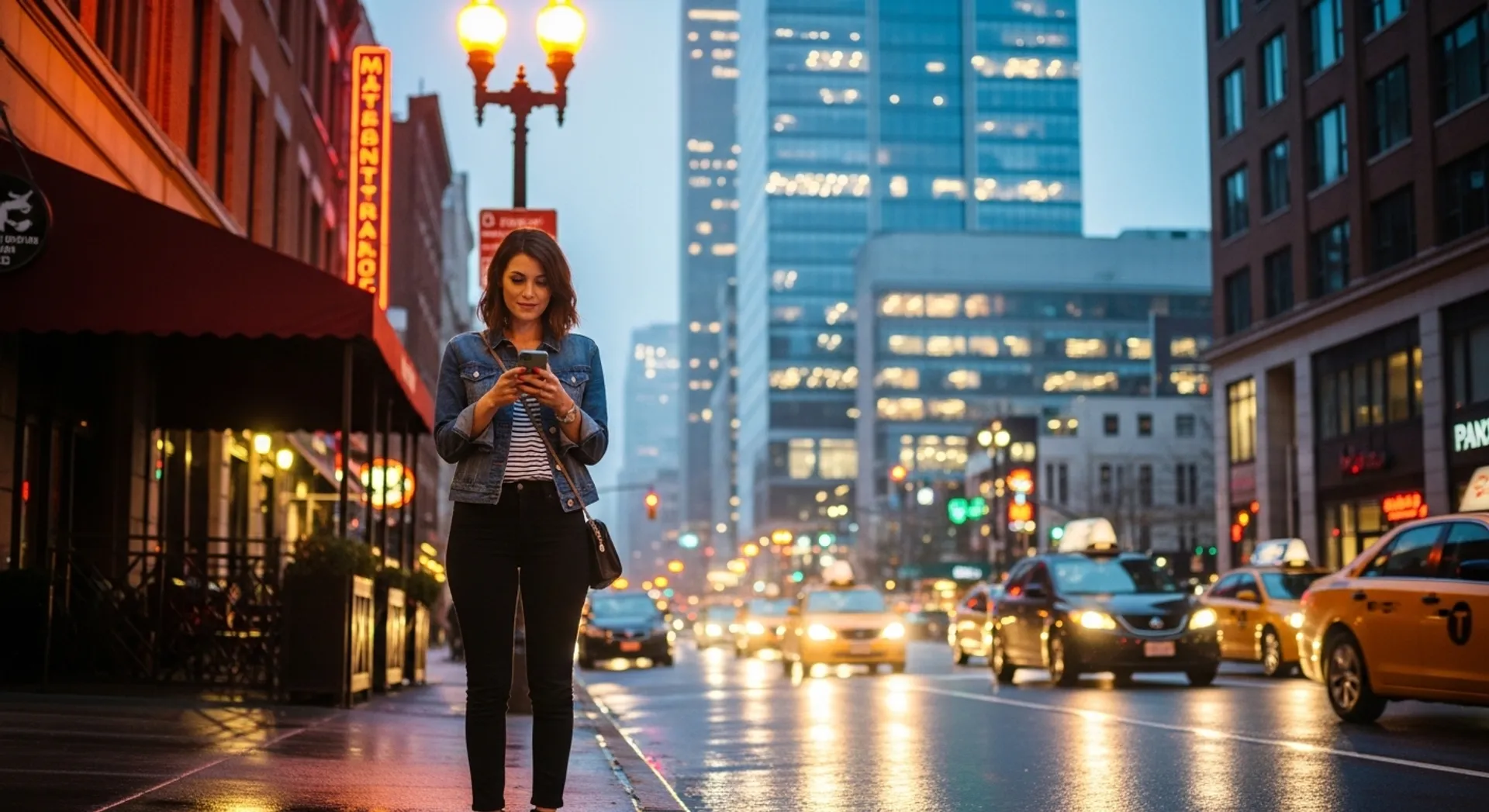 Rider using a rideshare app with personalized trip preferences