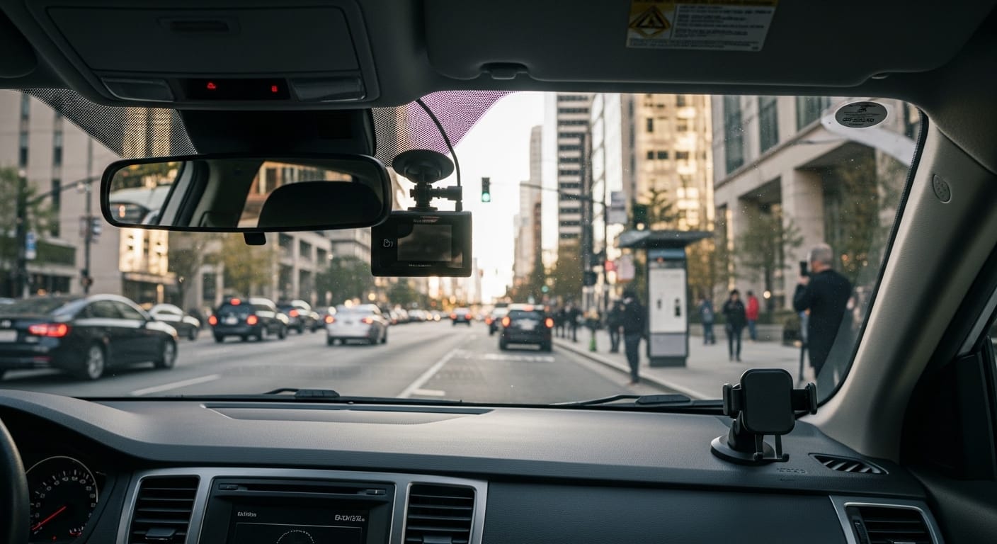 Dashcam and trip records for rideshare driver protection