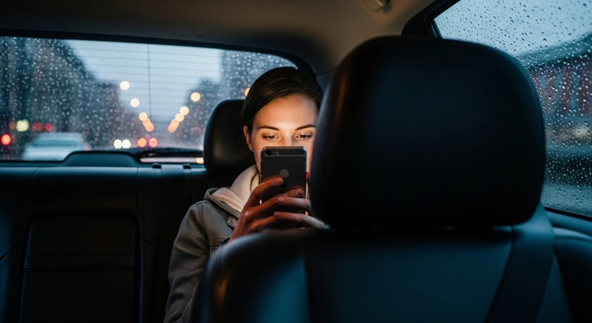 confirming a robotaxi trip inside a rideshare app