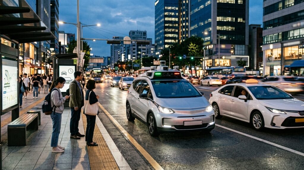 Human rideshare driver planning strategy during robotaxi expansion